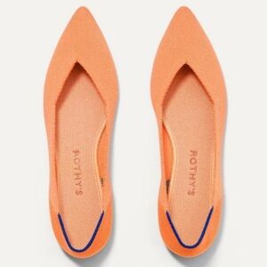 Rothy's The Point. Tangerine. Size 7.